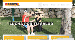 Desktop Screenshot of esportivida.com